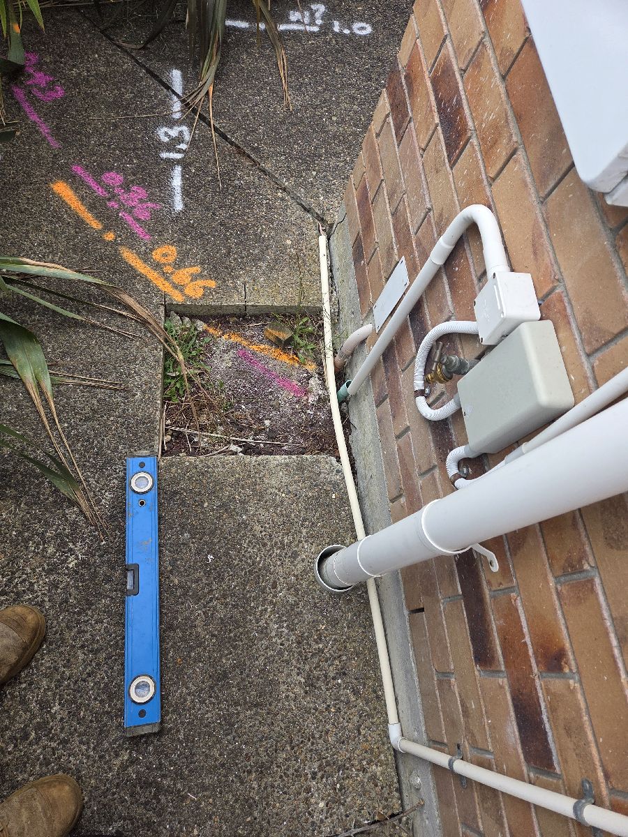 Break in drainange located